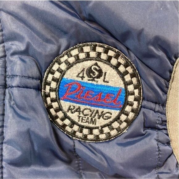 Diesel Kids Blue Racing Team Patch Full Zip Vest Size 3 - Picture 4 of 6